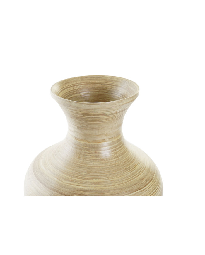 JARRON NACAR BAMBU 21X21X40 NATURAL BICOLOR