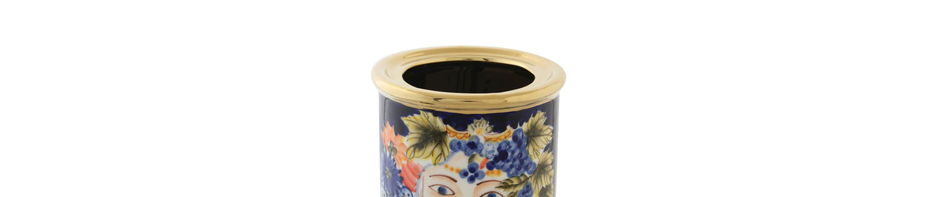 JARRON PORCELANA 11X11X25 CARA MULTICOLOR