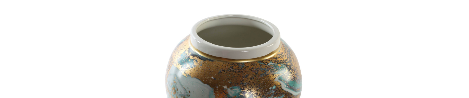 TIBOR PORCELANA 23X23X43 TAPA AZUL