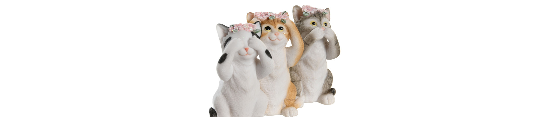FIGURA RESINA 5,5X6X9,5 GATO 3 SURT.