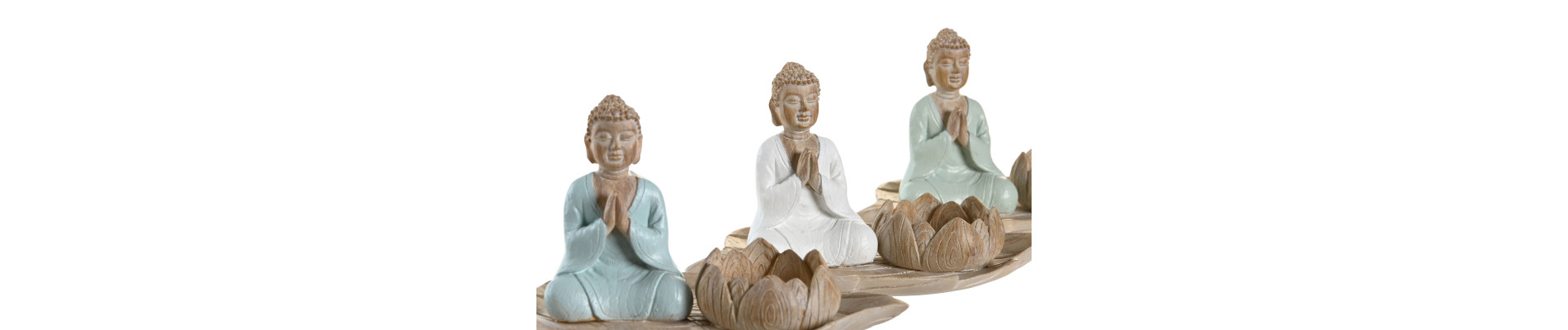 FIGURA RESINA 18X11,5X9,5 BUDA PORTAVELA 3 SURT.