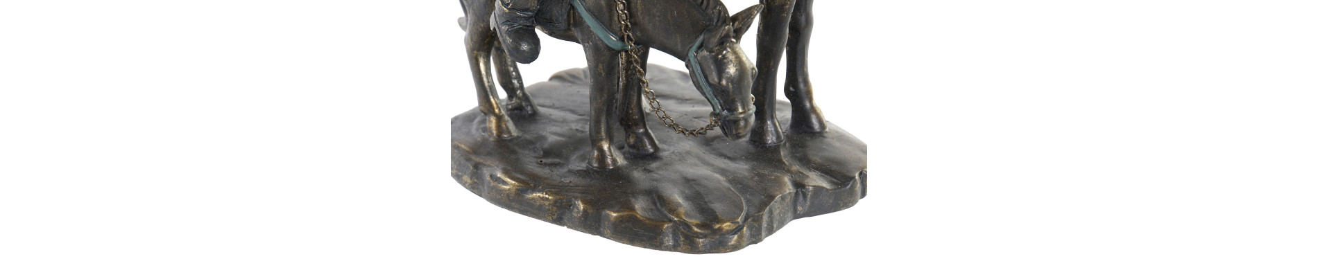 FIGURA RESINA 20X15X28 QUIJOTE SANCHO ENVEJECIDO
