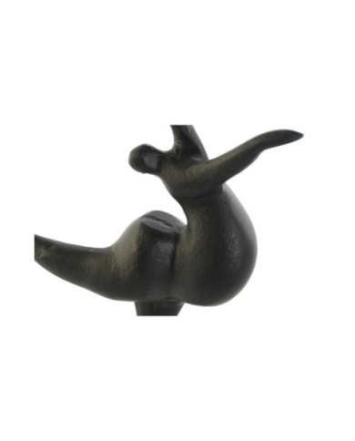 FIGURA ALUMINIO MARMOL 18X8X30 MUJER NEGRO
