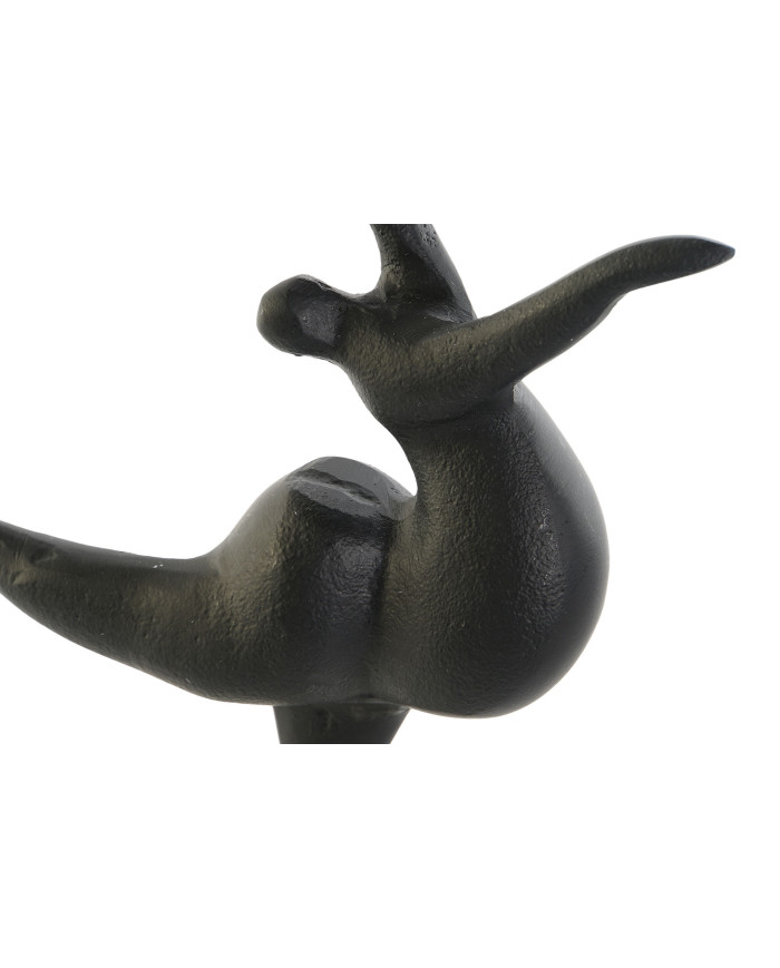 FIGURA ALUMINIO MARMOL 18X8X30 MUJER NEGRO