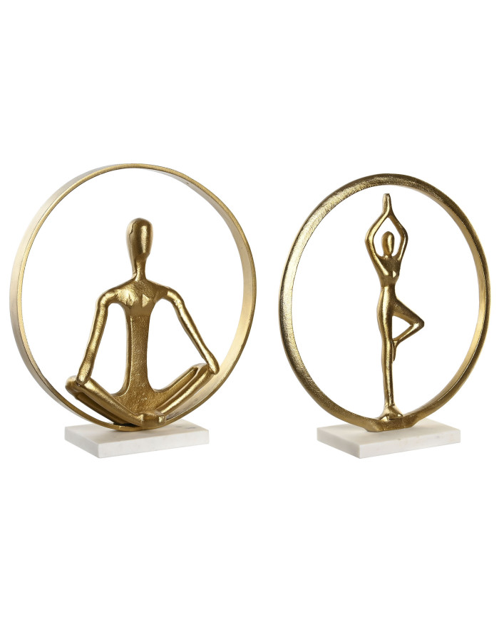 FIGURA ALUMINIO MARMOL 33X11X35,5 YOGA 2 SURT.