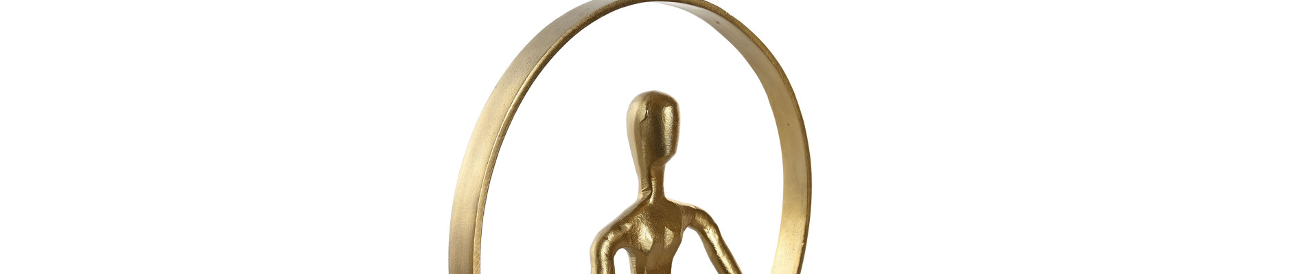 FIGURA ALUMINIO MARMOL 33X11X35,5 YOGA 2 SURT.