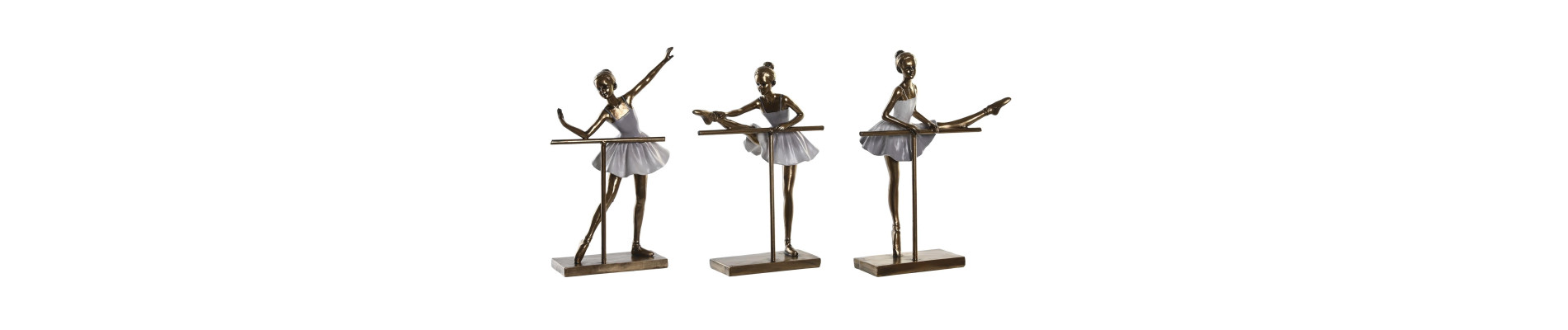 FIGURA RESINA 19,5X12X27,5 BAILARINA 3 SURT.