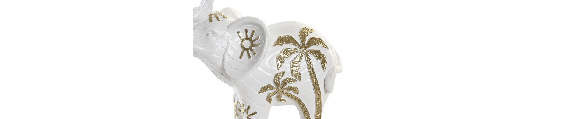 FIGURA RESINA 15X8X15 ELEFANTE BLANCO