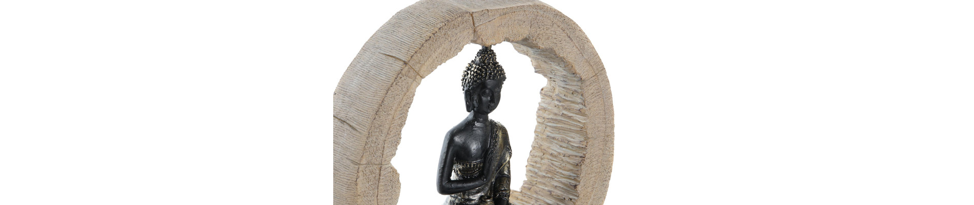 FIGURA RESINA 20,5X6X18,5 BUDA TRONCO 2 SURT.