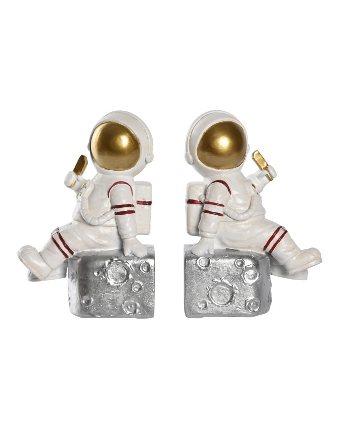 SUJETALIBROS SET 2 RESINA 26X8,3X18,5 ASTRONAUTA