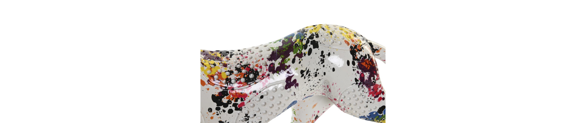 FIGURA RESINA 32,5X7X16 LEOPARDO MULTICOLOR