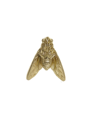FIGURA RESINA CRISTAL 13X11,5X4,5 MOSCA DORADO