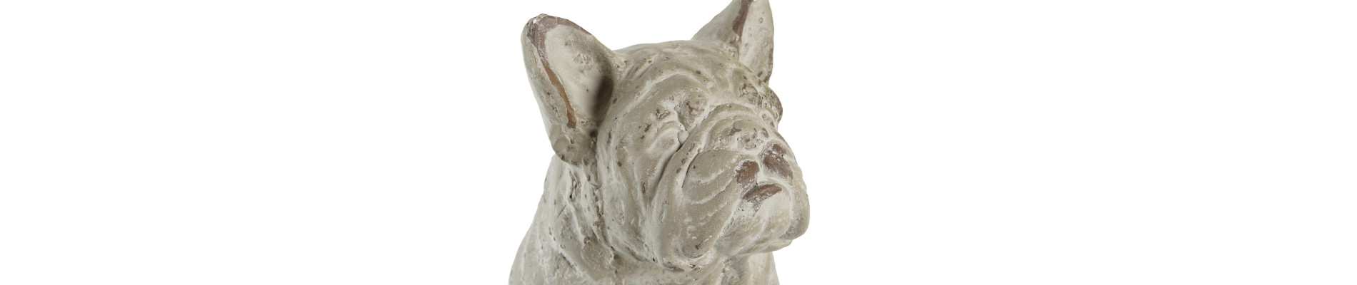 FIGURA RESINA 19X39X28,5 PERRO ENVEJECIDO GRIS