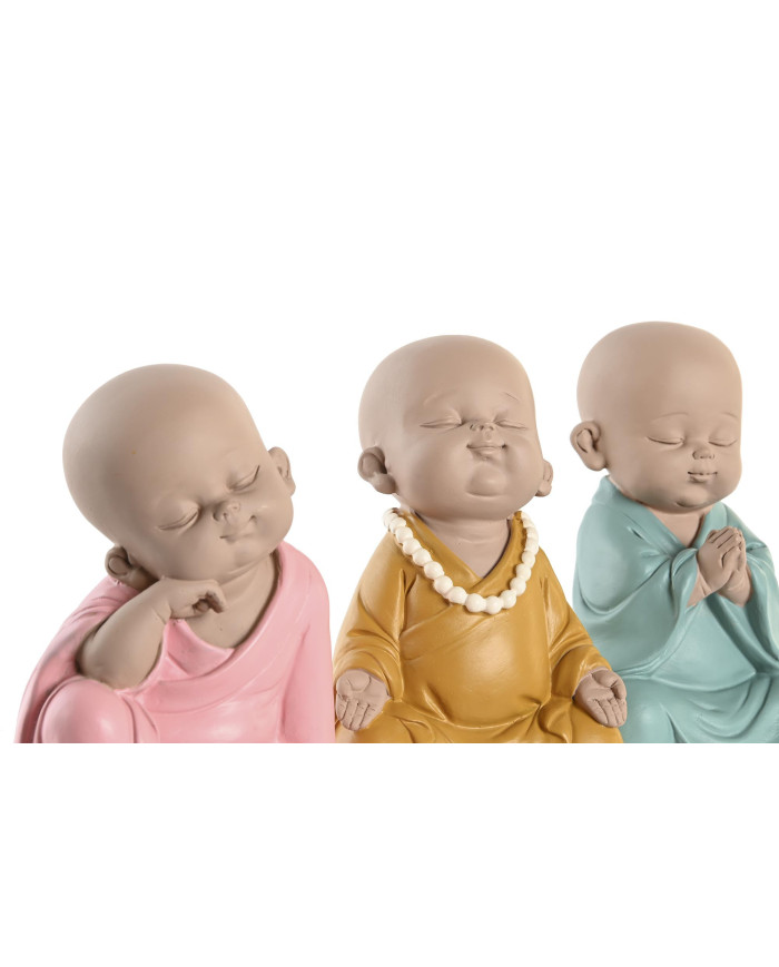 FIGURA RESINA 10,5X9X13,5 MONJE 3 SURT.