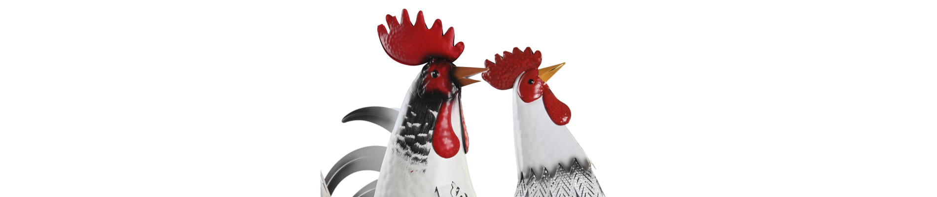 FIGURA METAL 39X16,5X51 GALLO 2 SURT.