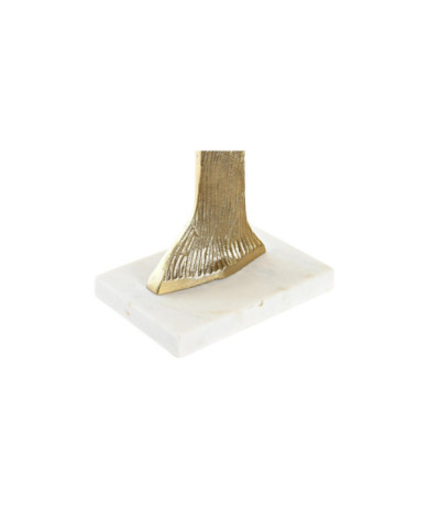 FIGURA ALUMINIO MARMOL 58X10X54 ARBOL DORADO