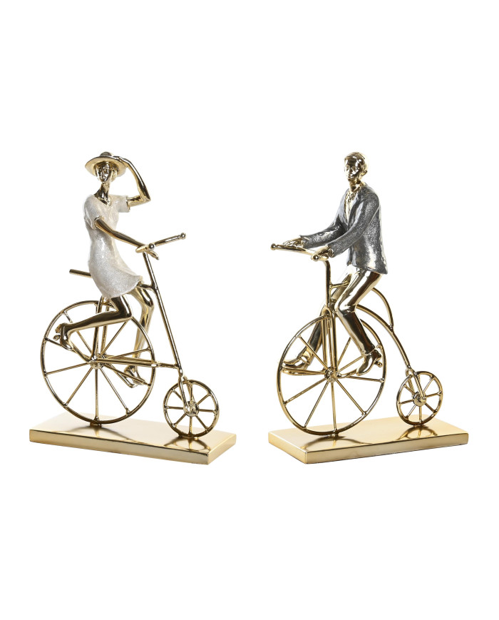FIGURA RESINA METAL 22,5X11X33,5 BICICLETA 2 SURT.