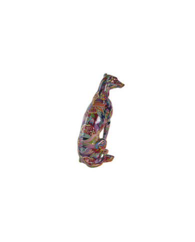 FIGURA RESINA 25,5X17X36 GALGO MULTICOLOR