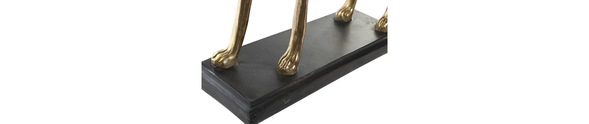 FIGURA RESINA 44,5X17X65,5 GALGO DORADO