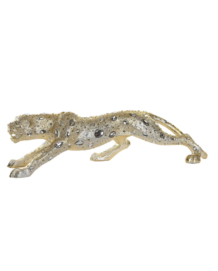 FIGURA RESINA 82,5X23X21 LEOPARDO DORADO