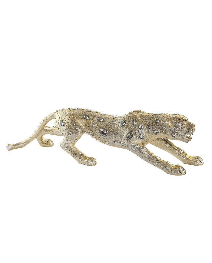 FIGURA RESINA 82,5X23X21 LEOPARDO DORADO