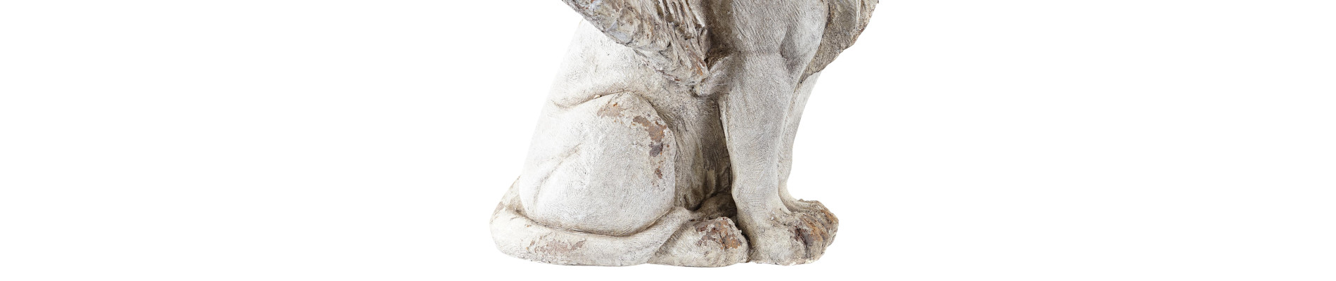 FIGURA MAGNESIA 97X48X62 LEON ALAS ENVEJECIDO