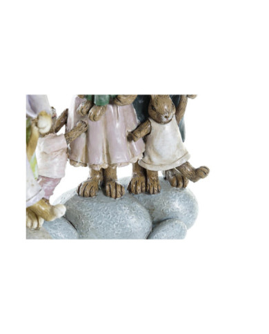 FIGURA RESINA 11,5X6X18 CONEJITOS 2 SURT.