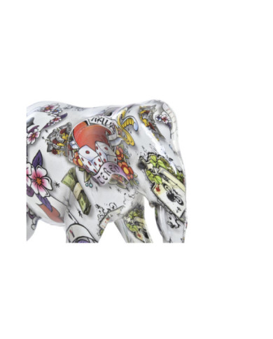 FIGURA RESINA 15X8X13 ELEFANTE BLANCO
