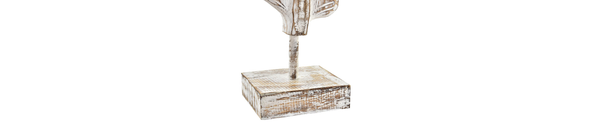 FIGURA ALBASIA 15X10X40 HOJA ENVEJECIDO NATURAL