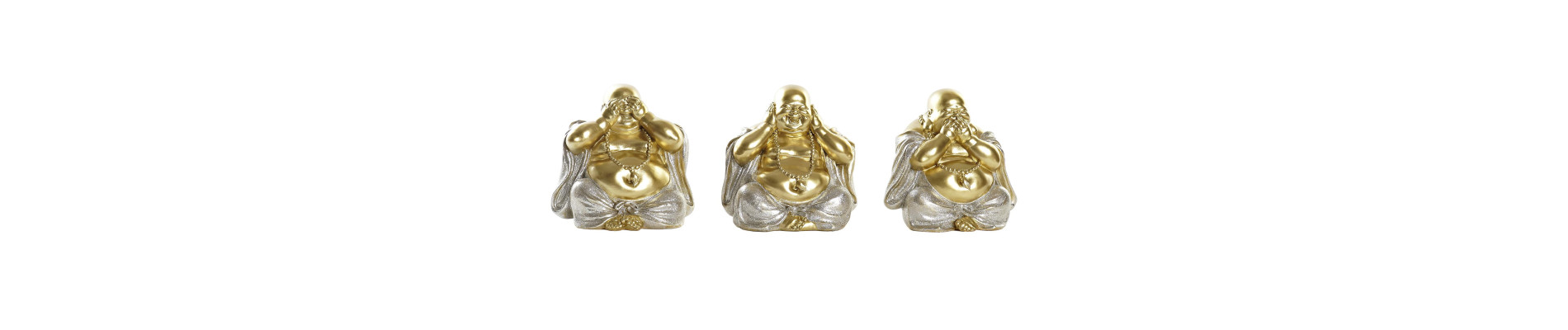 FIGURA RESINA 19,5X15X19,5 BUDA 3 SURT.