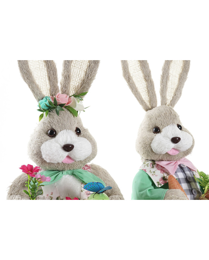 FIGURA FIBRA POLIESTER 28X22X40 CONEJO 2 SURT.