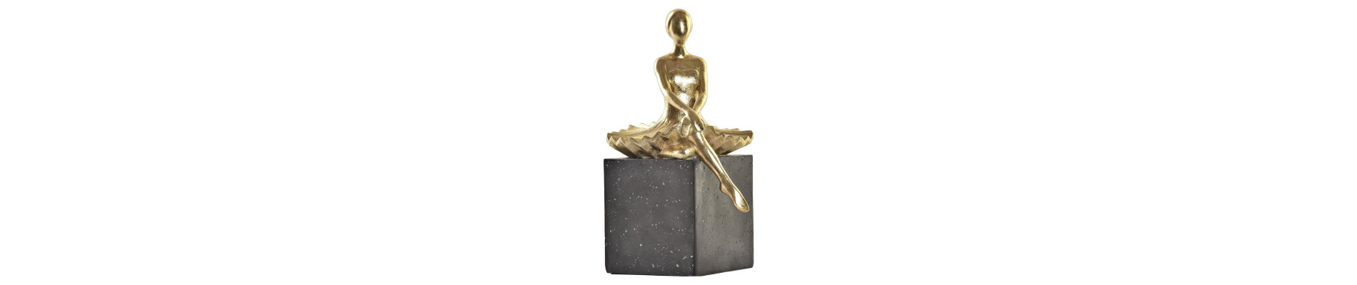 FIGURA RESINA CRISTAL 28X12X38 HOMBRE DORADO