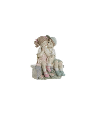 FIGURA RESINA 27X17,5X34,5 NIÑOS AZUL