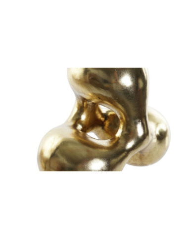 FIGURA RESINA 28,5X18X26 ABSTRACTO DORADO
