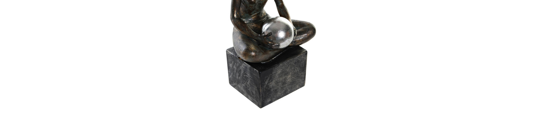 FIGURA RESINA 14X11,5X25,5 CHICA GIMNASTA COBRIZO