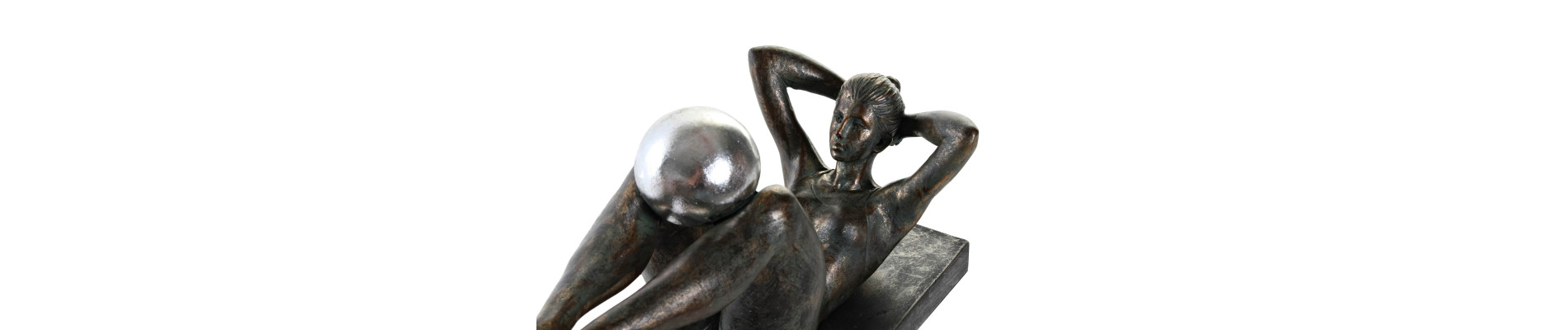 FIGURA RESINA 29,5X13,5X17 CHICA GIMNASTA COBRIZO