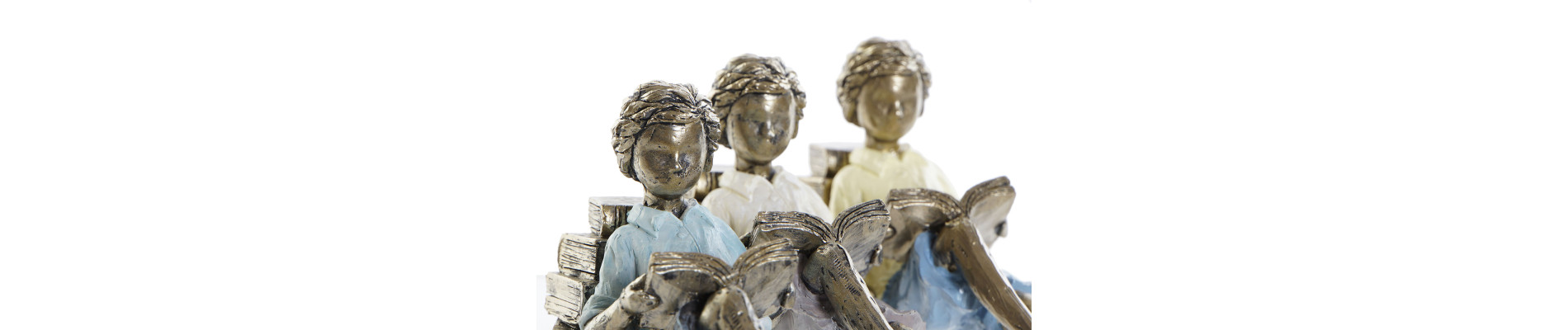 FIGURA RESINA 14,5X5,5X7,5 NIÑO DORADO 3 SURT.