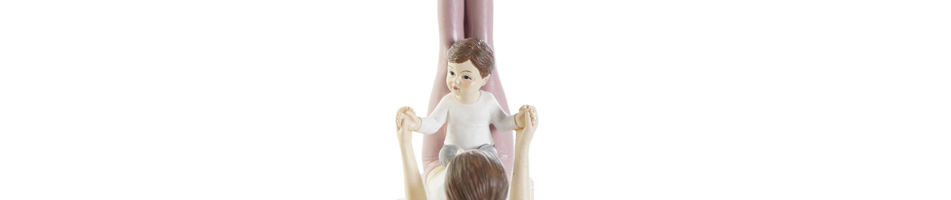 FIGURA RESINA 15,5X6,5X17 MAMA YOGA ROSA