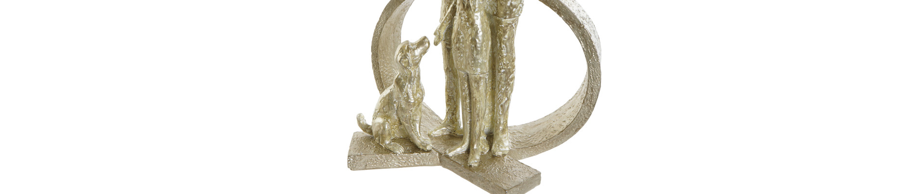 FIGURA RESINA 26X14,5X39 FAMILIA DORADO