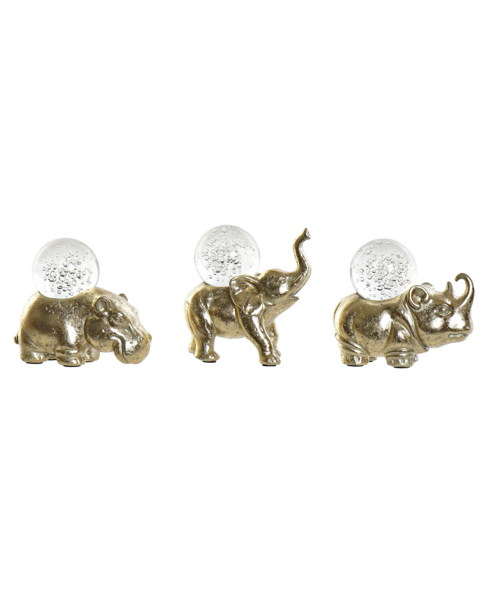 FIGURA RESINA 12,7X6X11,3 ANIMAL BOLA 3 SURT.