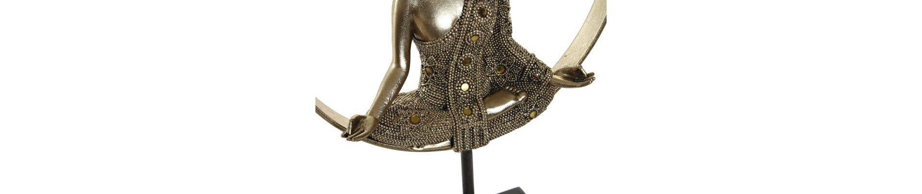FIGURA RESINA METAL 26X11X40 BUDA 2 SURT.