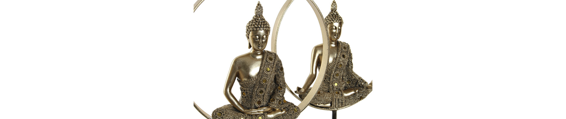 FIGURA RESINA METAL 26X11X40 BUDA 2 SURT.