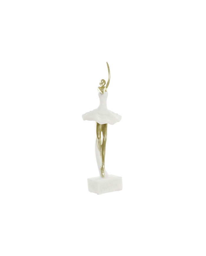 FIGURA RESINA 13,5X12,5X40 BAILARINA CUARZO BLANCO