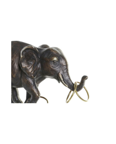 FIGURA RESINA METAL 31X13X41 ELEFANTE NEGRO