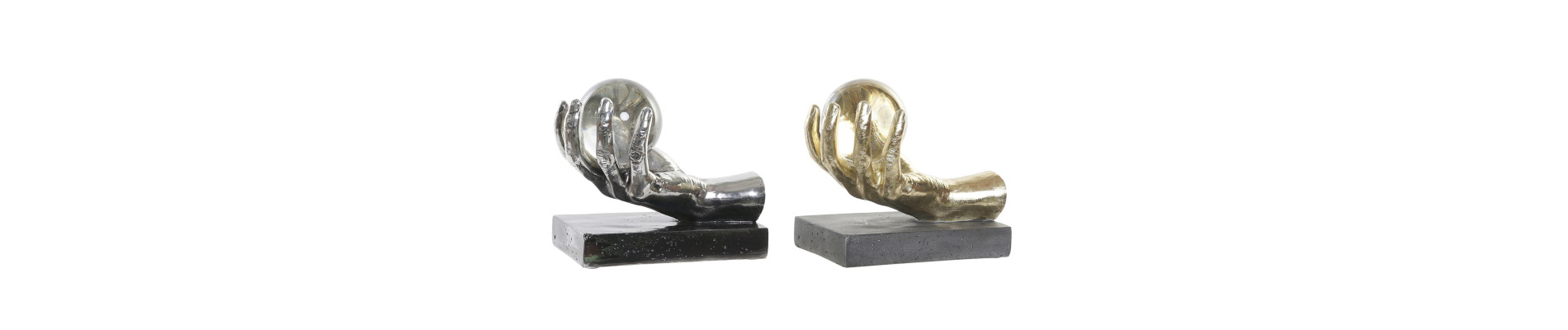 FIGURA RESINA CRISTAL 20X14X18 50 MANO 2 SURT.