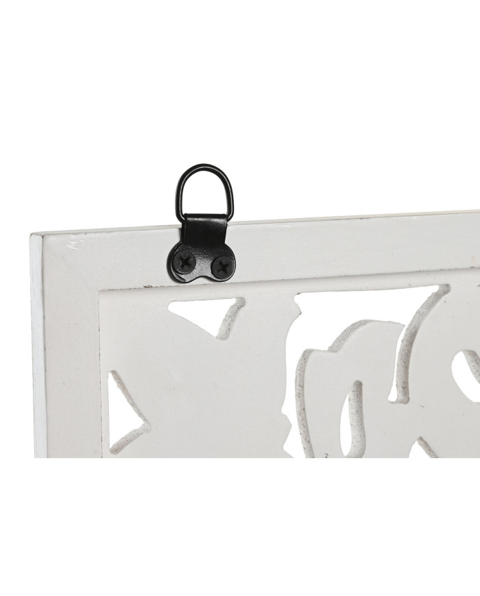 DECORACION PARED MDF 45X2X45 DESGASTADO BLANCO