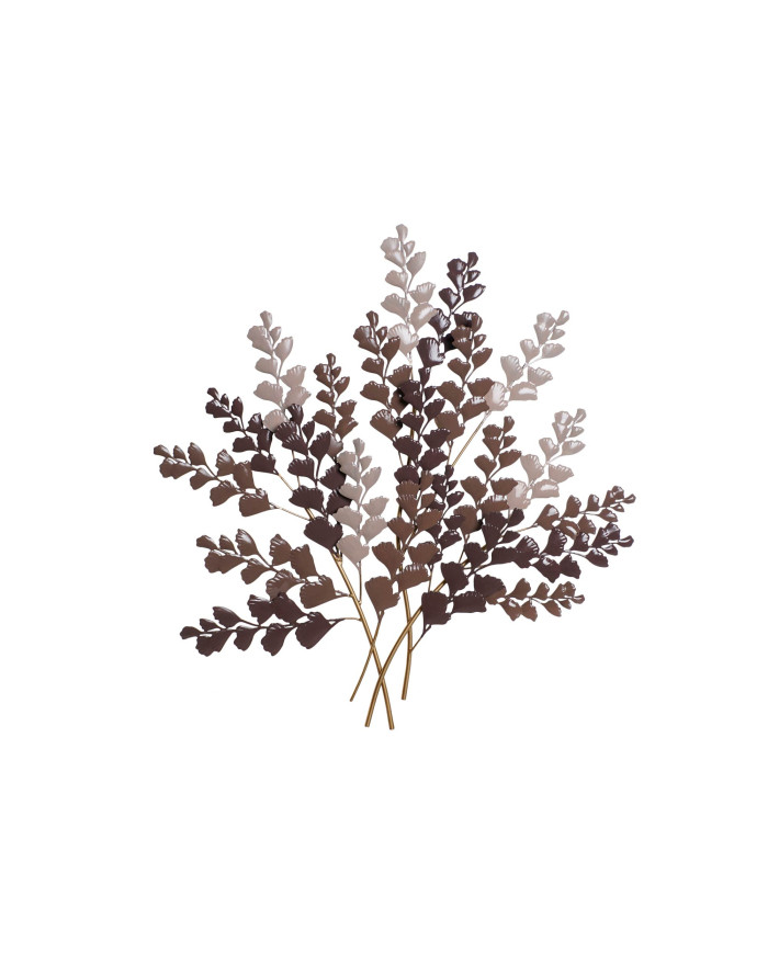 DECORACION PARED METAL 75,6X7X80 RAMAS BEIGE