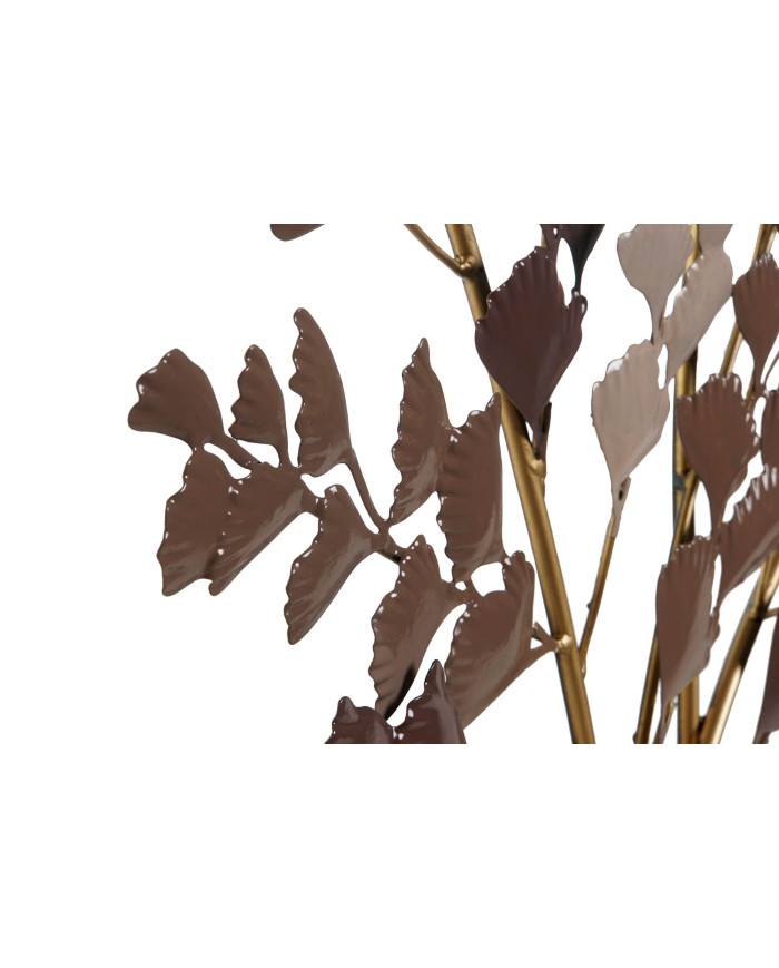 DECORACION PARED METAL 75,6X7X80 RAMAS BEIGE