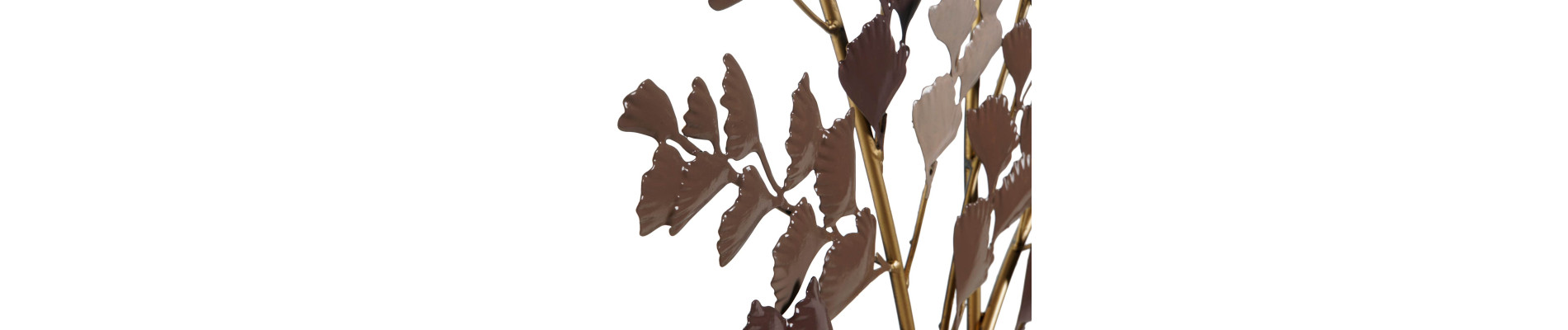 DECORACION PARED METAL 75,6X7X80 RAMAS BEIGE