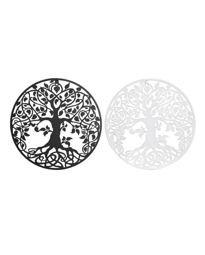 DECORACION PARED METAL 40X1X40 ARBOL 2 SURT.